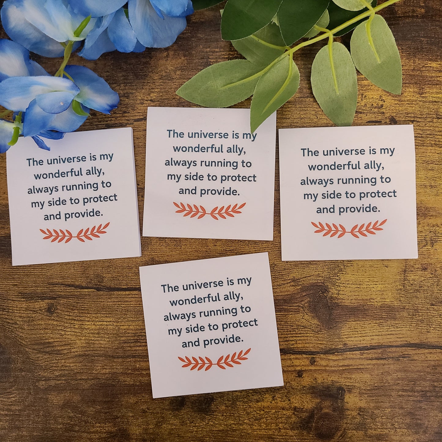 The Universe Is My Wonderful Ally – Magnetic Affirmation Sticky Note Pad (3x3”, 25 Sheets)